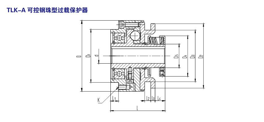 TLK-A可控鋼珠型過(guò)載保護(hù)器